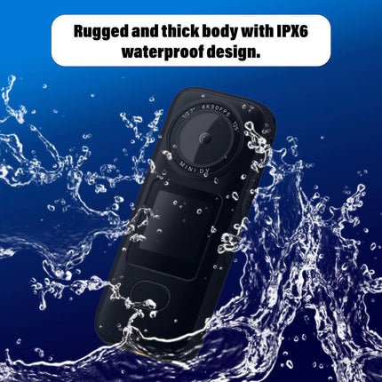 Rechargeable 4K Action Camera with Anti-Shake WiFi and 1.4-Inch Rotating Screen