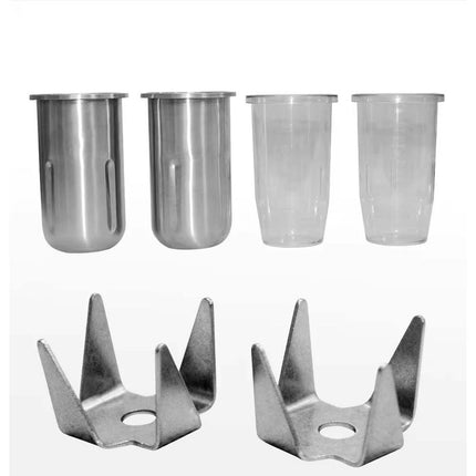 High-Speed 600W Double Cup Drink Mixer for Smoothies and Beverages Stainless Steel