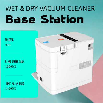 Smart Robot Vacuum Cleaner with Self-Cleaning & Auto-Dry Dock – Fully Automatic Home Cleaning System