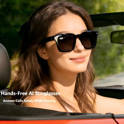 Portable Smart Sunglasses with Bluetooth Speakers & Mic 1080P Video Touch & App Control