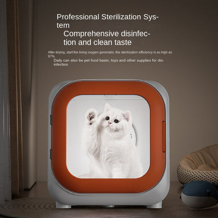 Smart Pet Drying Box with Adjustable Heat & Timer Grooming Dryer for Cats and Small Pets