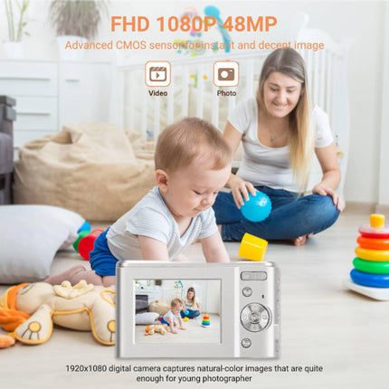 Portable Full HD Digital Camera with 2.4” IPS Screen and 48MP Image Capture