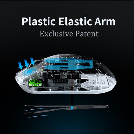 Rechargeable Wireless Gaming Mouse with Optical Tracking and Custom Buttons