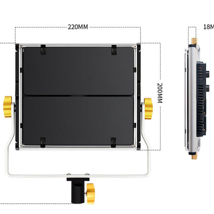 Professional 30W LED Video Light – Dual Color 3200K–6500K, Sony NP-F Compatible