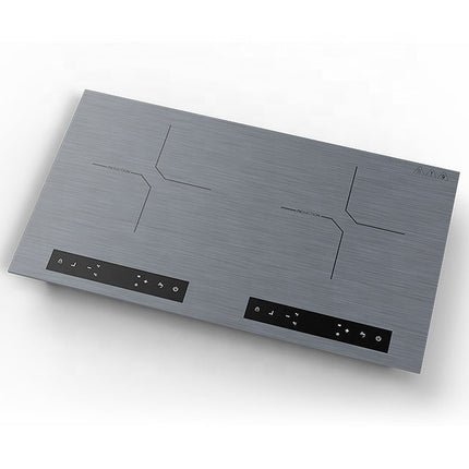 2-Burner Induction Cooktop with Touch Controls, Adjustable Heat, and Durable Glass Surface