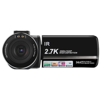 Compact HD Digital Camera with Flip Display, Full HD Video Capture – Black