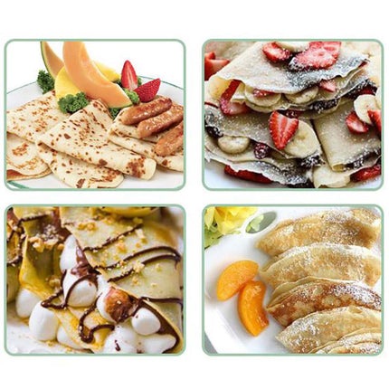 Stainless Steel Crepe & Pancake Batter Dispenser – Rotary Spreader Tool for Even, Mess-Free Cooking