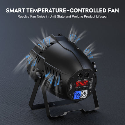 Portable 18x10W RGBL LED Stage Light with DMX512 and Voice Control for Nightclubs, Parties, and Events