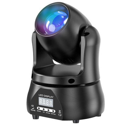 Compact 60W RGBW LED Moving Head Spotlight with 3° Sharp Beam & Advanced DMX Control