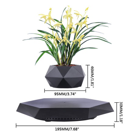 Magnetic Floating Air Bonsai Pot Modern Levitating Indoor Planter for Home & Office
