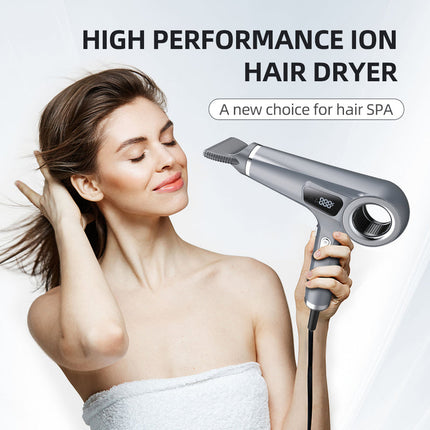 Professional Ionic Hair Dryer 2000W with High-Efficiency BLDC Motor & Multiple Attachments