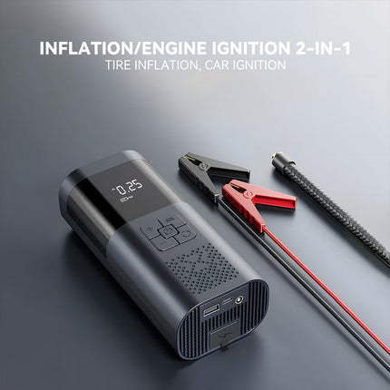 2-in-1 Cordless Car Jump Starter with 7200mAh Power Bank and 150PSI Air Compressor, 12V 400A