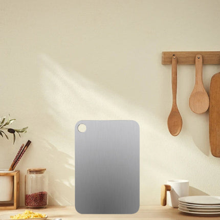 Large Food-Grade Pure Titanium Cutting Board – Double-Sided Design 360 × 250mm