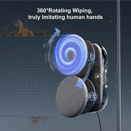 Cordless Smart Window Cleaning Robot with Stain Detection, TUYA App Control & Ultrasonic Spray