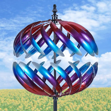 3D Kinetic Metal Wind Spinner Outdoor Garden Ornament Yard & Lawn Décor