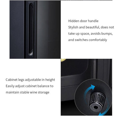 Single-Zone 25L Wine Fridge – 8-Bottle Thermoelectric Cooler with Touch Control