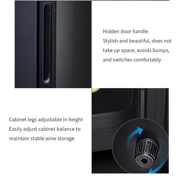 Single-Zone 25L Wine Fridge – 8-Bottle Thermoelectric Cooler with Touch Control