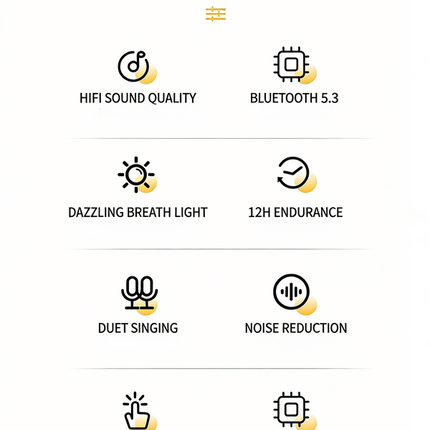 Portable Bluetooth Karaoke Speaker System with DSP Audio Adjustment Black