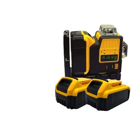Professional 12-Line Green Beam Laser Level with Triple 360° Coverage & Self-Leveling System