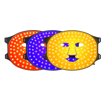 Portable 4-Mode LED Facial Light Therapy Mask with Red, Blue, Green and Yellow Light