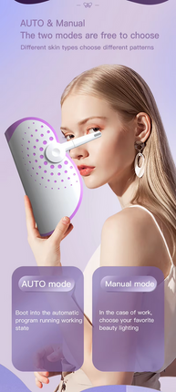 LED Light Therapy Silicone Facial Mask with 7 Colours, 108 LEDs, USB Rechargeable Skin Care Device