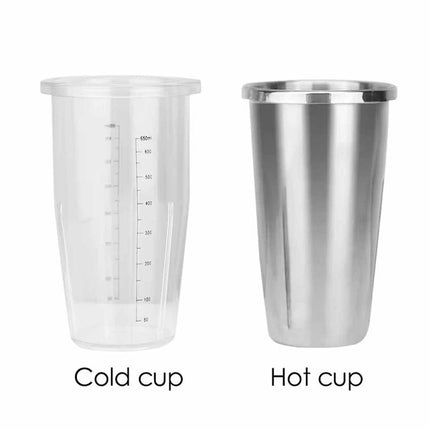 Stainless Steel Double Cup Milkshake Maker 2 Speed 180W Commercial Countertop Mixer