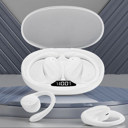 Wireless Ear-Hook Headphones with ANC, Digital Display, Waterproof IPX5, 20h Battery, Bluetooth 5.4