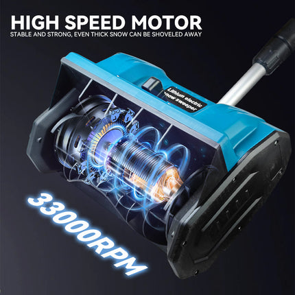 Cordless 20V Snow Remover with 2Ah Battery and Quick Charging System