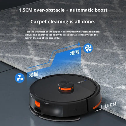Smart WiFi Laser Robot Cleaner Mop with Automatic Charging and 2600Pa Suction