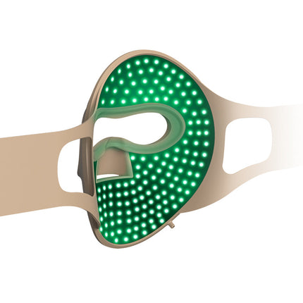 Rechargeable 3D Green Light Silicone Phototherapy Mask for Face and Neck Skin Care