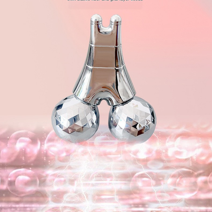 Rechargeable Microcurrent V-Shape Face & Body Sculpting Roller – Portable Skin Firming & Contouring Massager