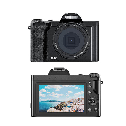 Rechargeable 5K Action Camera with 3.5" IPS Screen – 12MP CMOS, Travel & Vlogging Ready