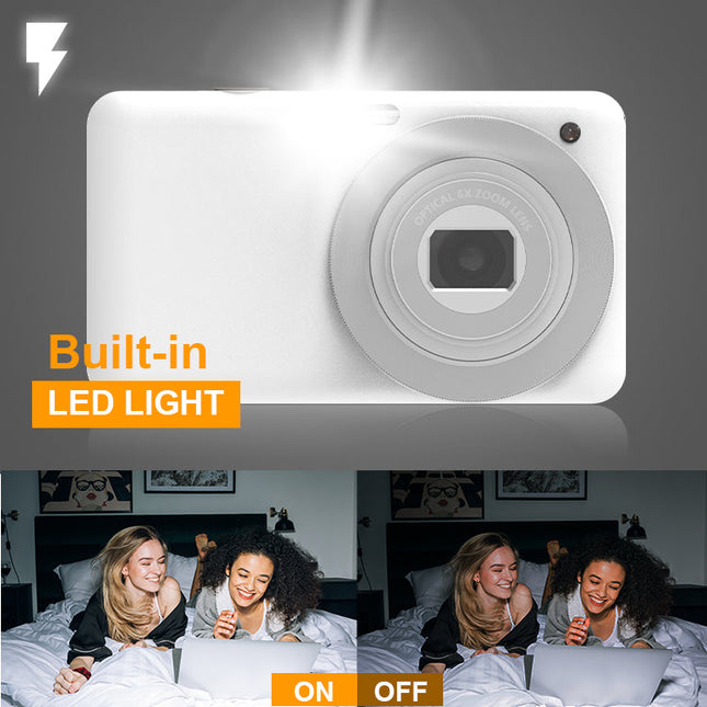 Portable 4K Smart Camera with Touch Display, WiFi Sharing & Advanced Zoom