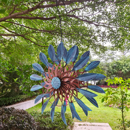 Stainless Steel Outdoor Windmill Chime – Weather-Resistant Hanging Garden Decor