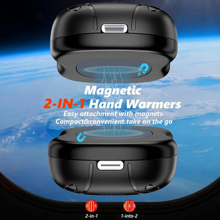 Mini Rechargeable Hand Warmer – Dual-Sided Heating, 10000mAh Battery, 3 Temperature Modes