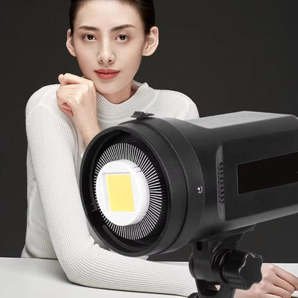 Portable 80W LED Video Light 5600K Daylight with Silent Fan and Remote Dimming