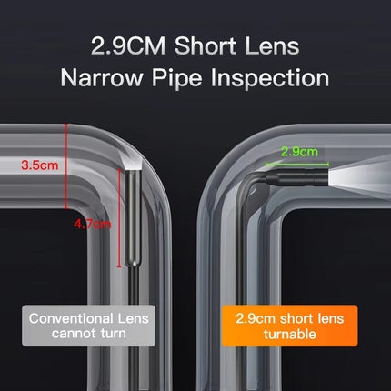 Portable 1080P Endoscope Inspection Camera with 8.5mm Waterproof Probe