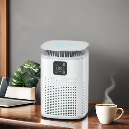 Air Purifier with 70m³/h CADR, 3 Fan Speeds & 2/4/8H Timer for Home Office Bedroom