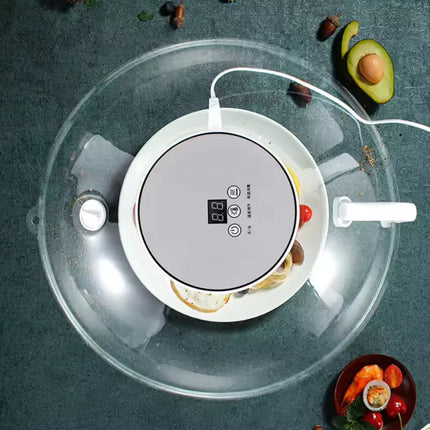 Electric Heated Food Cover Dome – Tabletop Temperature Keeper & Meal Protection Lid