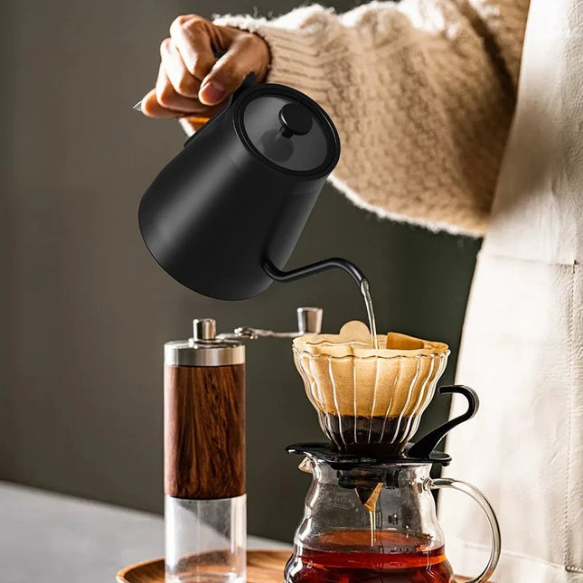 Corded Electric Gooseneck Water Kettle 0.8L with Touch Control LCD Display