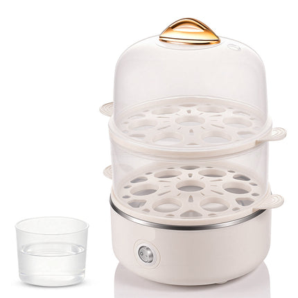 Double Layer Automatic Egg Cooker with Auto Shut-Off for Up to 18 Eggs