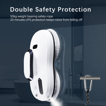 Window Cleaning Robot with 5600Pa Suction, Auto Water Spray & App Control (Optional)