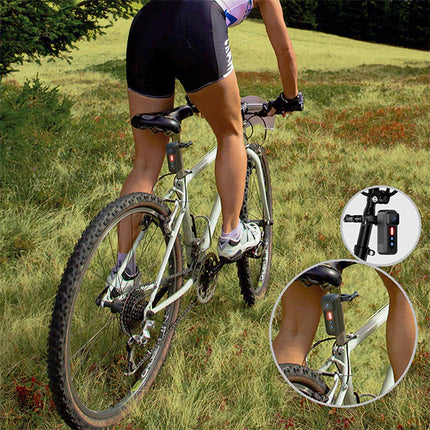 Smart Cycling Safety Camera with HD Recording & Rear Warning Light
