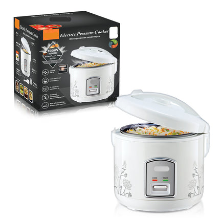 5L Electric Rice Cooker 1000W with Non-Stick Inner Pot, Timer & Keep Warm Function