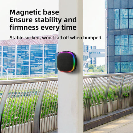 Mini Wireless Bluetooth Speaker with RGB Lighting, IPX5 Waterproof and TWS Stereo Pairing