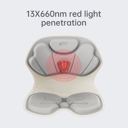 Portable Ergonomic Lumbar Support Seat Pad with Vibration Modes and Rechargeable Battery