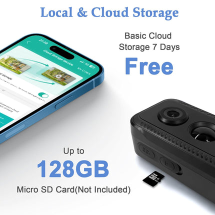 Smart WiFi Video Doorbell with Night Vision, Cloud & microSD Storage and 5200mAh Rechargeable Battery