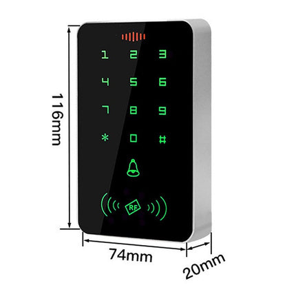 Standalone EM RFID Access Control Keypad with Card, PIN & Dual Authentication