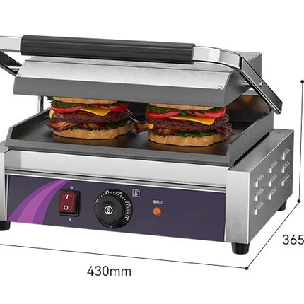 Professional Rotating Waffle Machine with 6-Grid Mold & Precision Heat Control