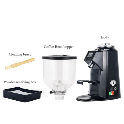 Electric Coffee Grinder with 64mm Flat Burrs 1500ml Capacity Aluminum Body